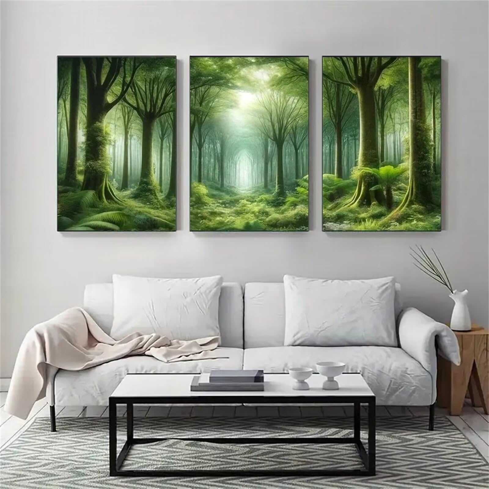 Amazon.co.jp: ダイヤモンドアート 3枚セット 森 20 x 30 cm